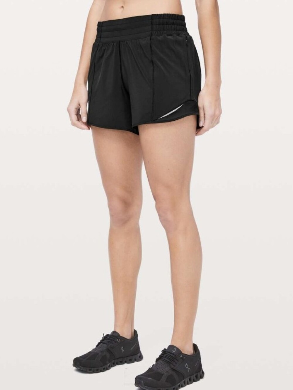 Lululemon Hotty Hot Short *High-Rise Long 3.5" Inseam. Black. Size 12.
